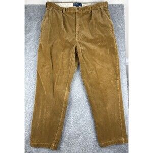 Polo Ralph Lauren Pants Mens 40x32 Brown Corduroy Classic Fit Straight Preppy